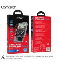 LAMTECH GAME CONSOLE WITH 1500 GAMES & POWERBANK 10000MAH BLACK LAM980855