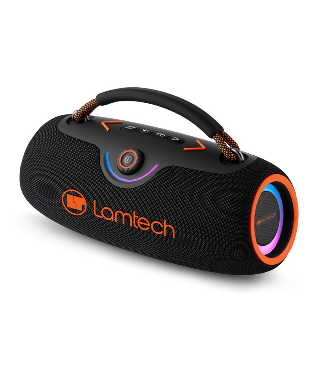  Lamtech Ηχείο Bluetooth 80W με Ραδιόφωνο και Διάρκεια Μπαταρίας έως 8 ώρες Black Orange LAM980947 