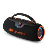  Lamtech Ηχείο Bluetooth 80W με Ραδιόφωνο και Διάρκεια Μπαταρίας έως 8 ώρες Black Orange LAM980947 