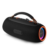  Lamtech Ηχείο Bluetooth 80W με Ραδιόφωνο και Διάρκεια Μπαταρίας έως 8 ώρες Black Orange LAM980947 