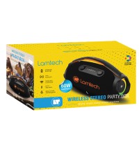  Lamtech Party Box Ηχείο Bluetooth 60W με Ραδιόφωνο και Διάρκεια Μπαταρίας έως 8 ώρες Μαύρο 980954