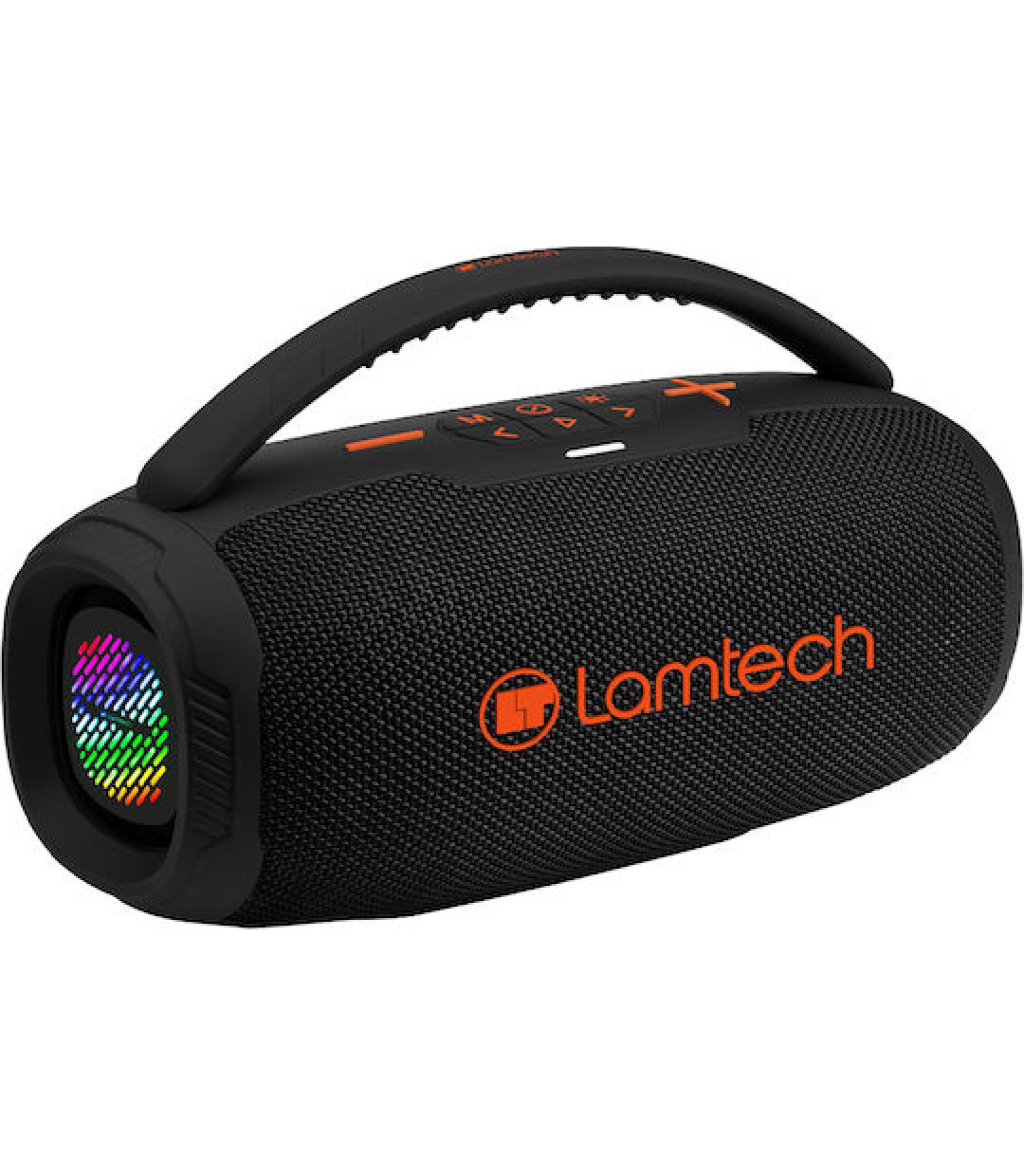  Lamtech Bass Boost Party Box Ηχείο Bluetooth 20W με Ραδιόφωνο και Διάρκεια Μπαταρίας έως 6 ώρες Black Orange 980961
