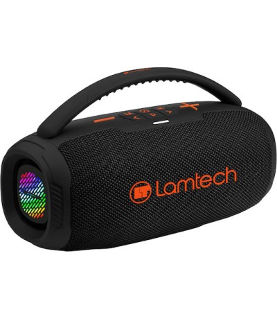  Lamtech Bass Boost Party Box Ηχείο Bluetooth 20W με Ραδιόφωνο και Διάρκεια Μπαταρίας έως 6 ώρες Black Orange 980961