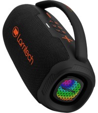  Lamtech Bass Boost Party Box Ηχείο Bluetooth 20W με Ραδιόφωνο και Διάρκεια Μπαταρίας έως 6 ώρες Black Orange 980961