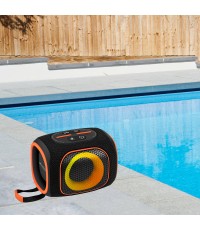  Lamtech Ηχείο Bluetooth 20W με Διάρκεια Μπαταρίας έως 8 ώρες Black Orange LAM980978 