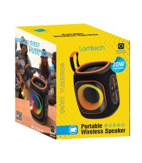  Lamtech Ηχείο Bluetooth 20W με Διάρκεια Μπαταρίας έως 8 ώρες Black Orange LAM980978 