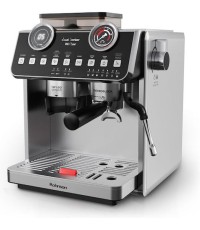  Rohnson Αυτόματη Μηχανή Espresso 2800W Πίεσης 20bar με Μύλο Άλεσης Ασημί R-98200 