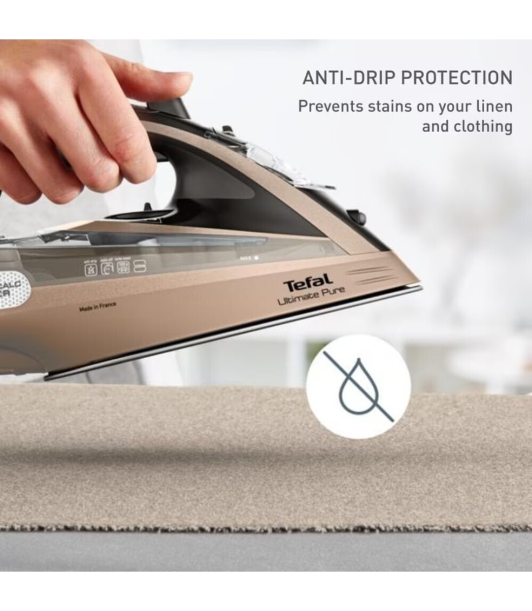 Tefal Ultimate Pure Σίδερο Ατμού 3200W με Συνεχόμενη Παροχή Ατμού 60gr/min