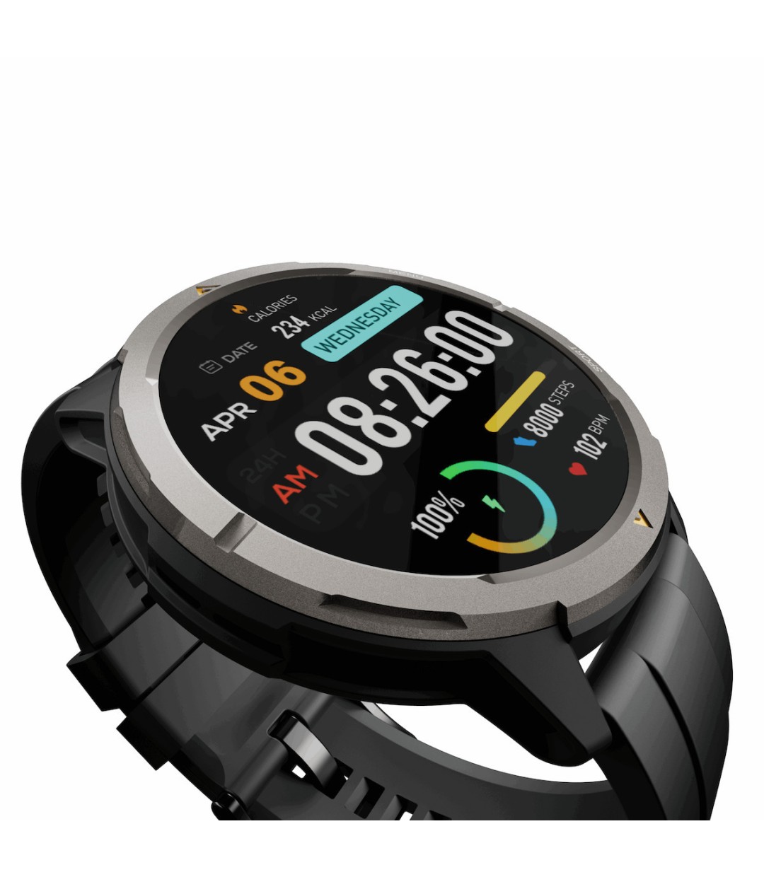 AGM Legion Smartwatch με Παλμογράφο (Μαύρο)