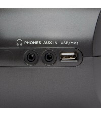  Aiwa Φορητό Ηχοσύστημα BBTC-550 με Bluetooth / CD / MP3 / USB / Κασετόφωνο / Ραδιόφωνο σε Μαύρο Χρώμα 