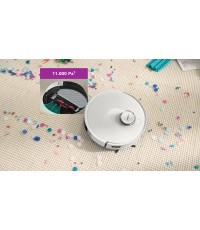 Bosch Spotless Advanced + Σκούπα Ρομπότ με Χαρτογράφηση Laser & Απορρόφηση 11000Pa Λευκή BCRD2W