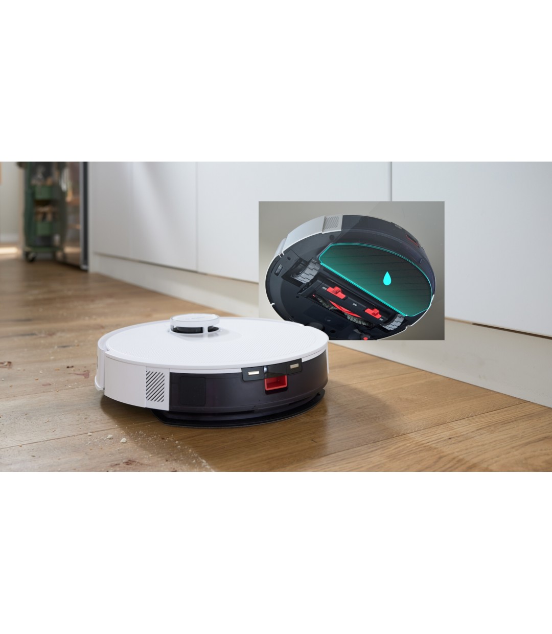 Bosch Spotless Advanced + Σκούπα Ρομπότ με Χαρτογράφηση Laser & Απορρόφηση 11000Pa Λευκή BCRD2W
