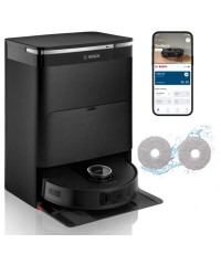 Bosch BCRDW3B Σκούπα Ρομπότ για Σκούπισμα & Σφουγγάρισμα με Wi-Fi Μαύρη