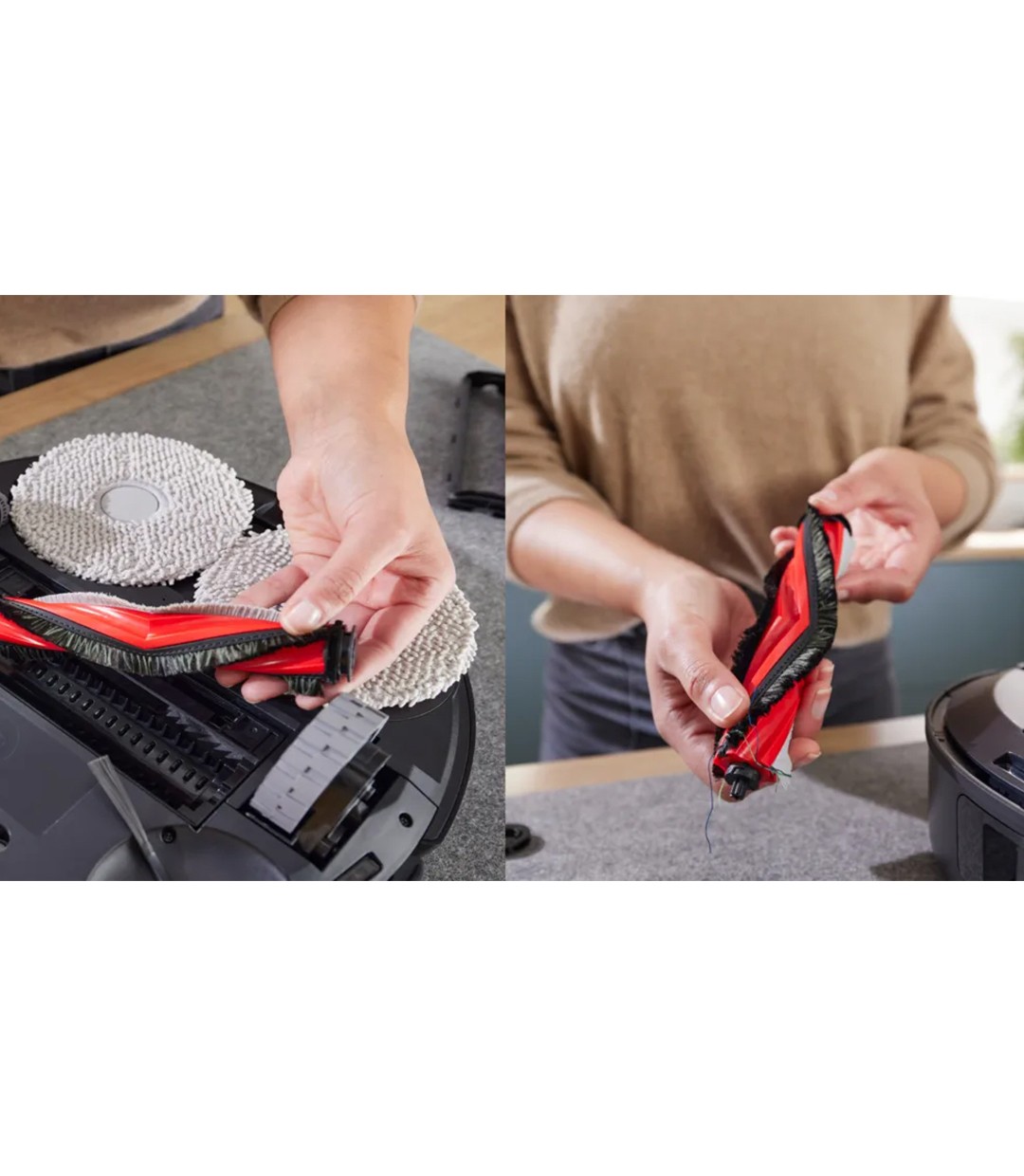 Bosch BCRDW3B Σκούπα Ρομπότ για Σκούπισμα & Σφουγγάρισμα με Wi-Fi Μαύρη