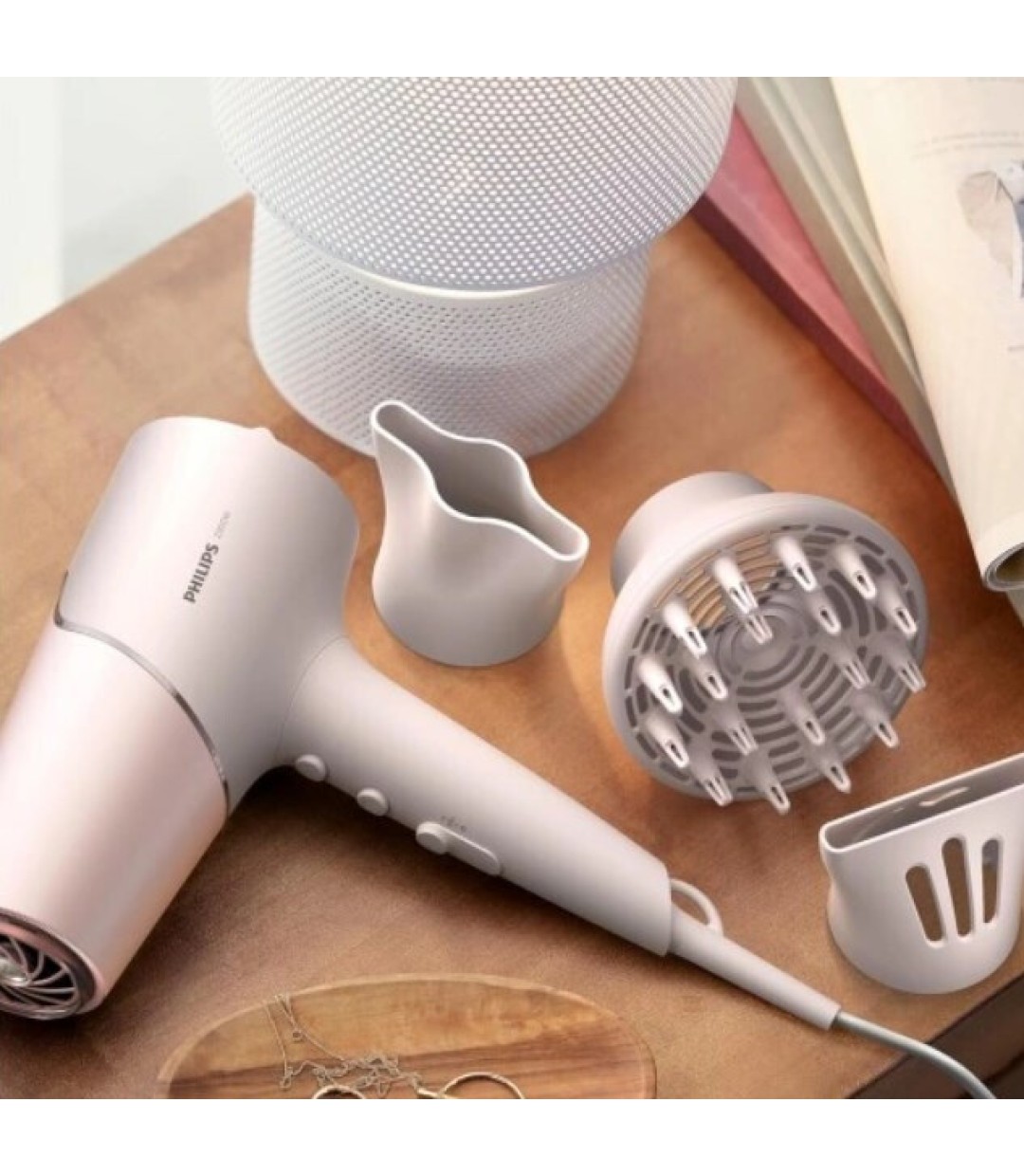 Philips Series BHD 530/20 5000 Ionic Επαγγελματικό Πιστολάκι Μαλλιών με Φυσούνα 2300W Pink