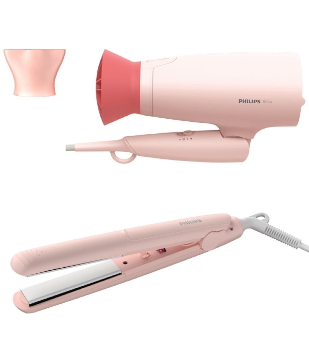 Philips Hair Styling Set Πιστολάκι Μαλλιών BHP 398/00 1600W