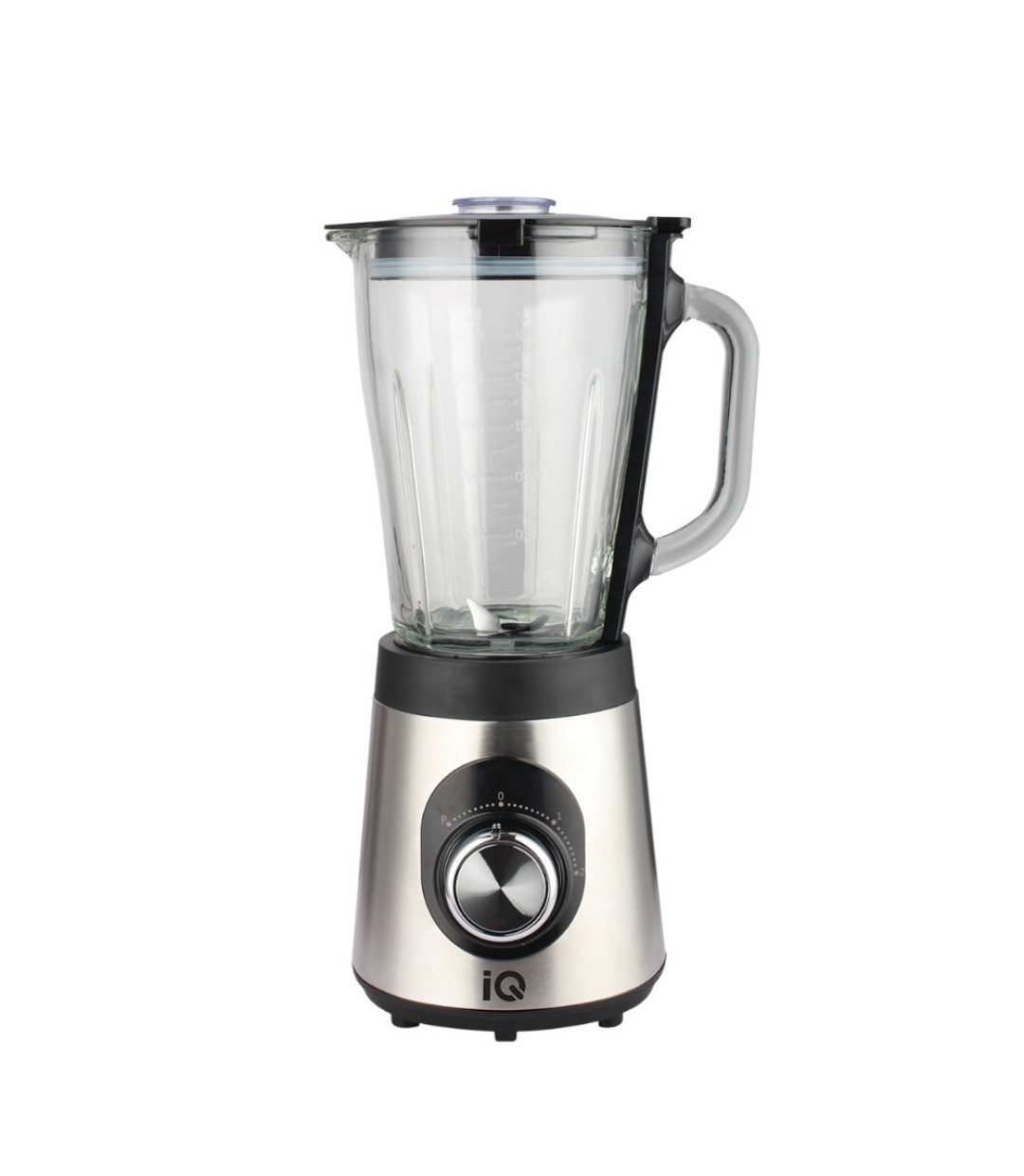 IQ Μπλέντερ για Smoothies με Γυάλινη Κανάτα 1.5lt 800W Inox BL-416