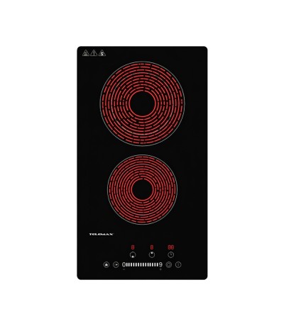 Telemax BND-032 Κεραμικές Εστίες Αυτόνομες με Λειτουργία Κλειδώματος 52x29cm