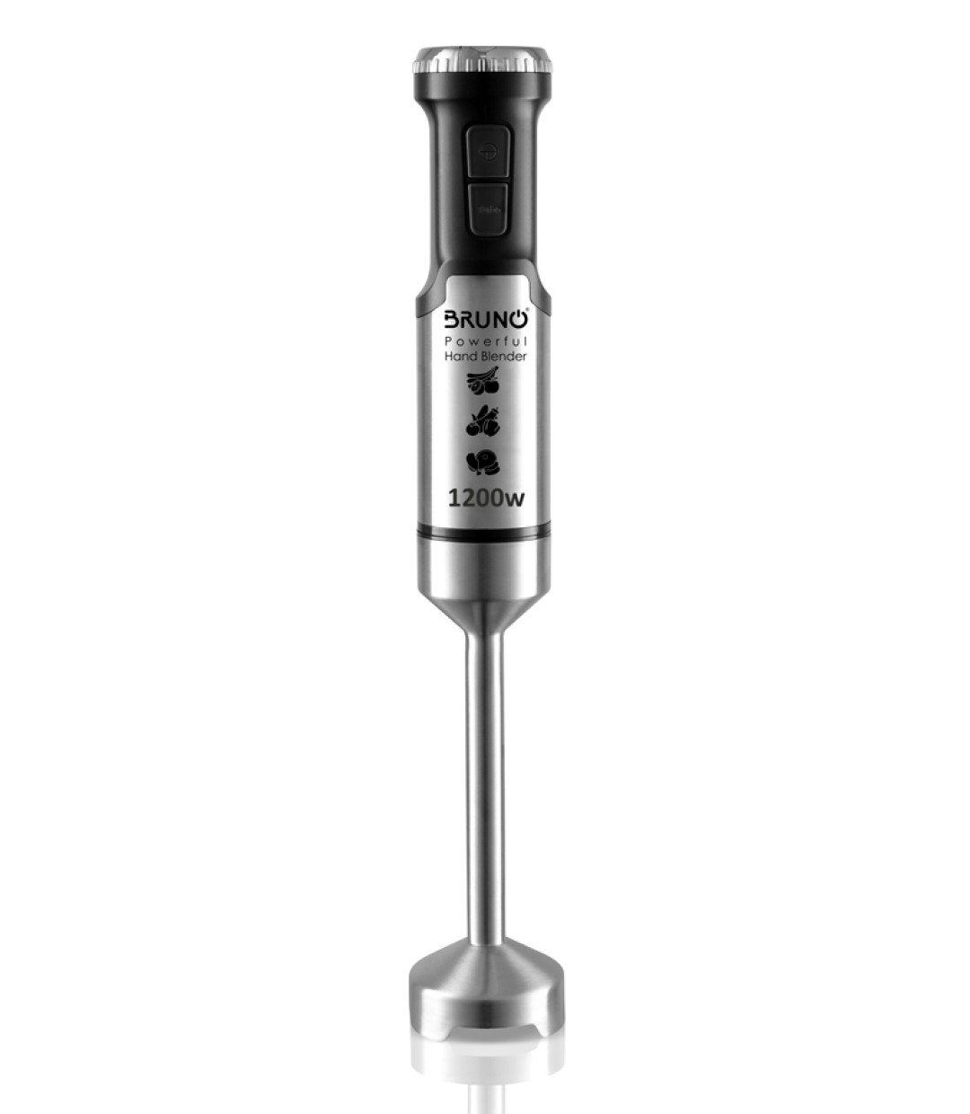  Bruno Ραβδομπλέντερ με Ανοξείδωτη Ράβδο 1200W Ασημί BRN-0092