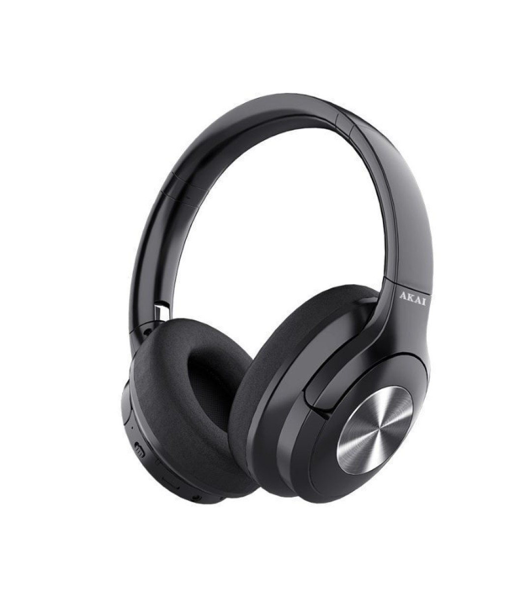 Akai BTH-P100 Ασύρματα / Ενσύρματα Over Ear Ακουστικά με 22 ώρες Λειτουργίας Μαύρα 