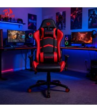 Redragon C326BR Καρέκλα Gaming Δερματίνης με Ρυθμιζόμενα Μπράτσα Κόκκινη Μαύρη 28.16.0011