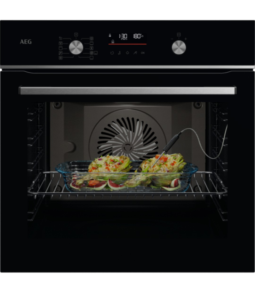 AEG Φούρνος OS6CB531 AB άνω Πάγκου 71lt Π56εκ. Μαύρος