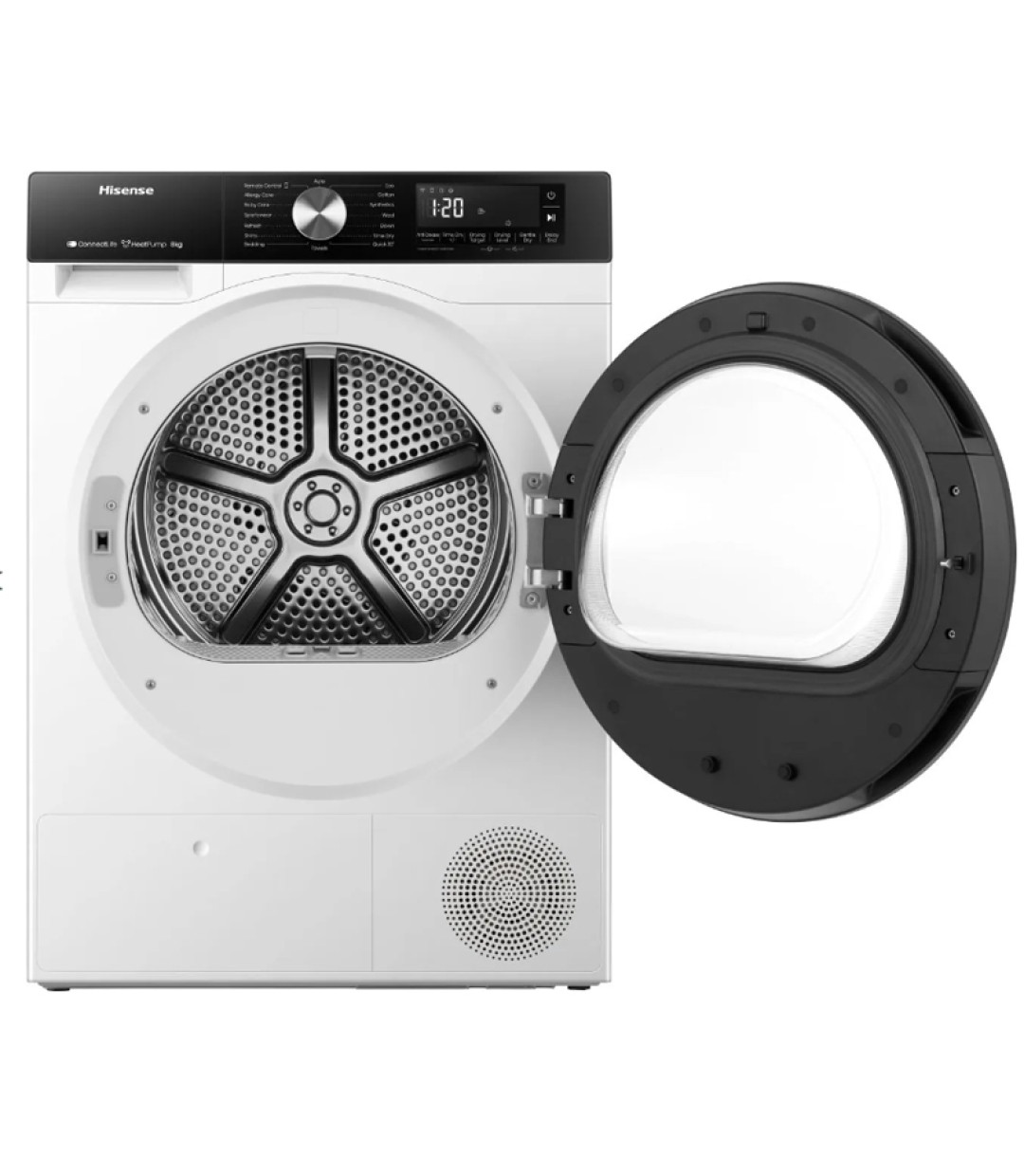 Hisense DH3S802BW2 Στεγνωτήριο 8kg με Αντλία Θερμότητας