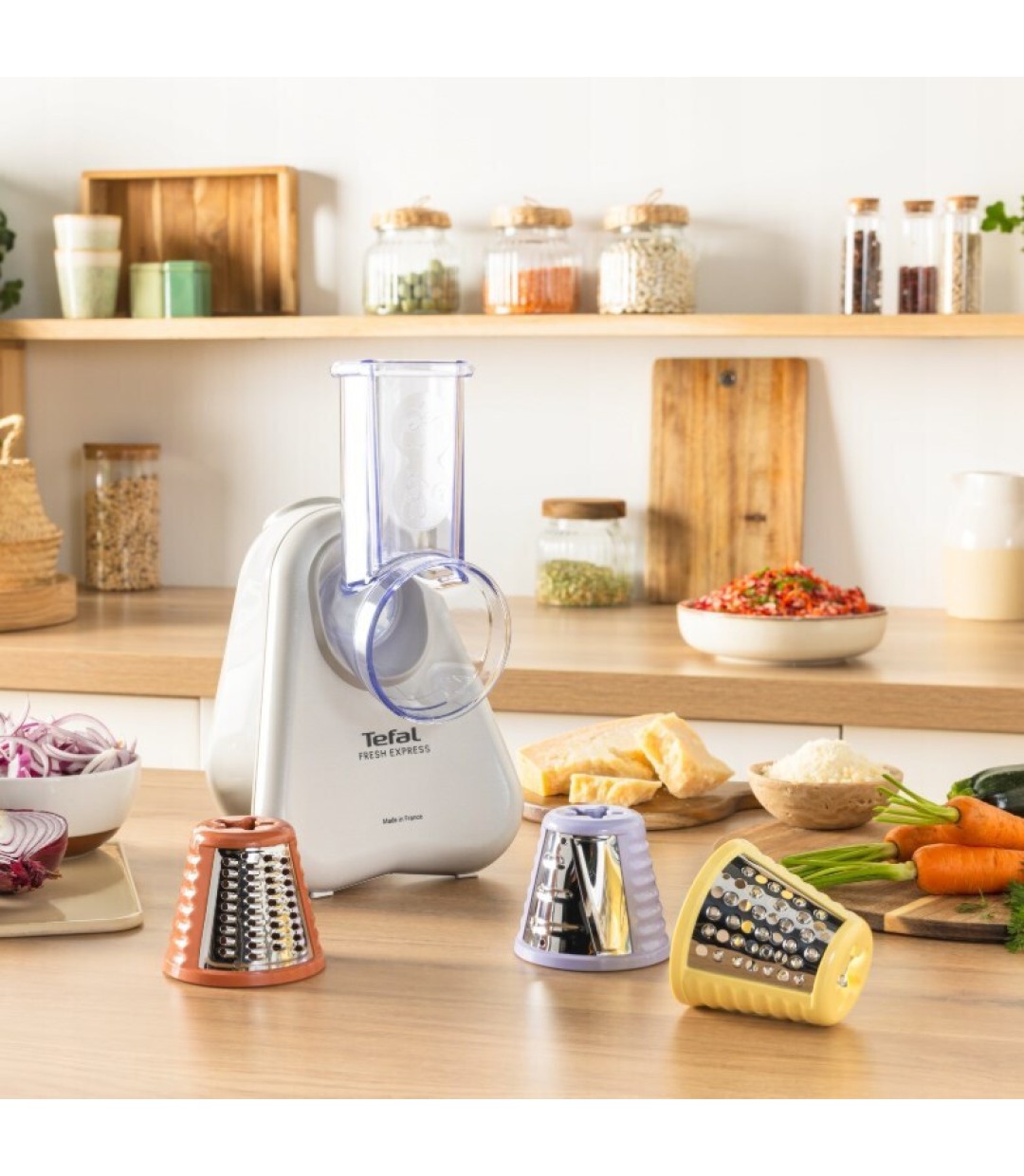 Tefal Fresh Express BN 853 Κόφτης Λαχανικών / Φρούτων Γκρι 