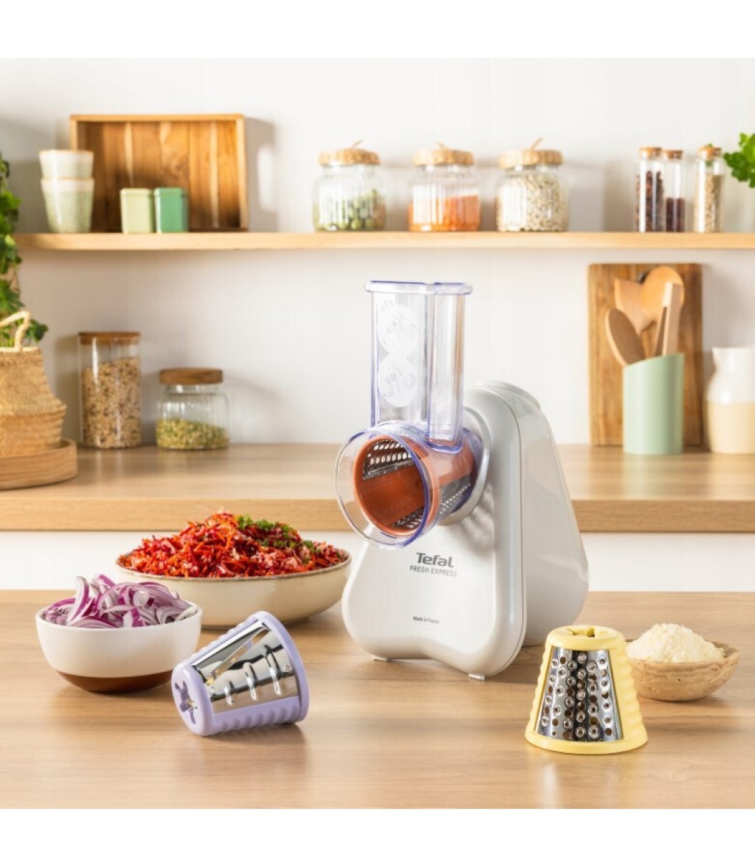 Tefal Fresh Express BN 853 Κόφτης Λαχανικών / Φρούτων Γκρι 
