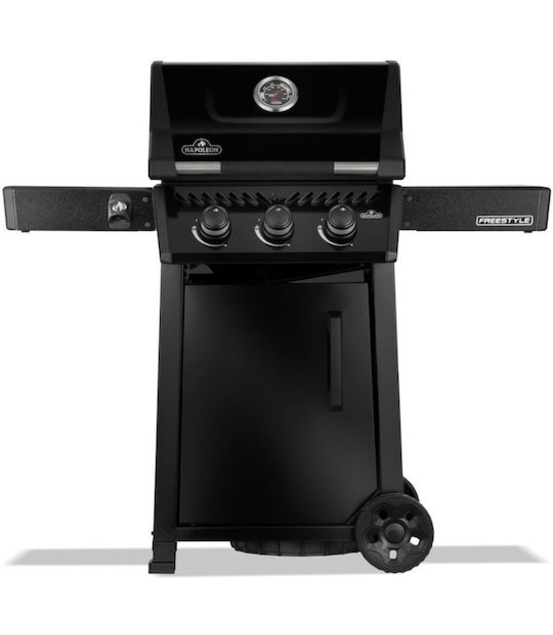  Napoleon Freestyle F 365 DPK-1-GR DPK BLACK  Ψησταριά Υγραερίου Μαντεμένιας Σχάρας 51x45εκ. με 3 Εστίες 12kW 