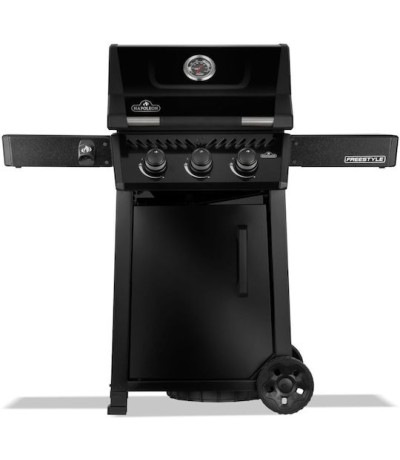  Napoleon Freestyle F 365 DPK-1-GR DPK BLACK  Ψησταριά Υγραερίου Μαντεμένιας Σχάρας 51x45εκ. με 3 Εστίες 12kW 