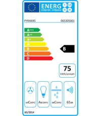 Pyramis Τζάκι Turbo EF Μηχανισμός Απορρόφησης 52cm Inox 065305001