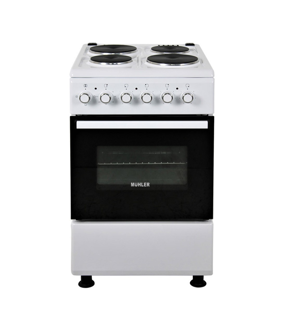  Muhler ELC-500 E Κουζίνα 52lt με Εμαγιέ Εστίες Π50εκ. Λευκή 