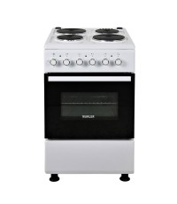  Muhler ELC-500 E Κουζίνα 52lt με Εμαγιέ Εστίες Π50εκ. Λευκή 