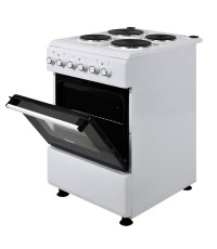  Muhler ELC-500 E Κουζίνα 52lt με Εμαγιέ Εστίες Π50εκ. Λευκή 