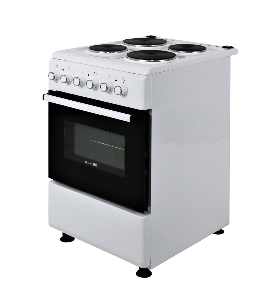  Muhler ELC-500 E Κουζίνα 52lt με Εμαγιέ Εστίες Π50εκ. Λευκή 