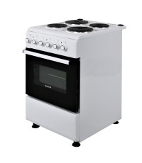  Muhler ELC-500 E Κουζίνα 52lt με Εμαγιέ Εστίες Π50εκ. Λευκή 