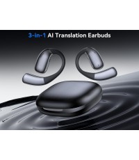 XO G37 AI Translate Earbud Bluetooth Handsfree Ακουστικά με Θήκη Φόρτισης Μαύρα