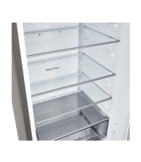 LG Ψυγειοκαταψύκτης 375lt Total NoFrost Υ203xΠ59.7xΒ67.4εκ. Ασημί GBBSJ20EPY 