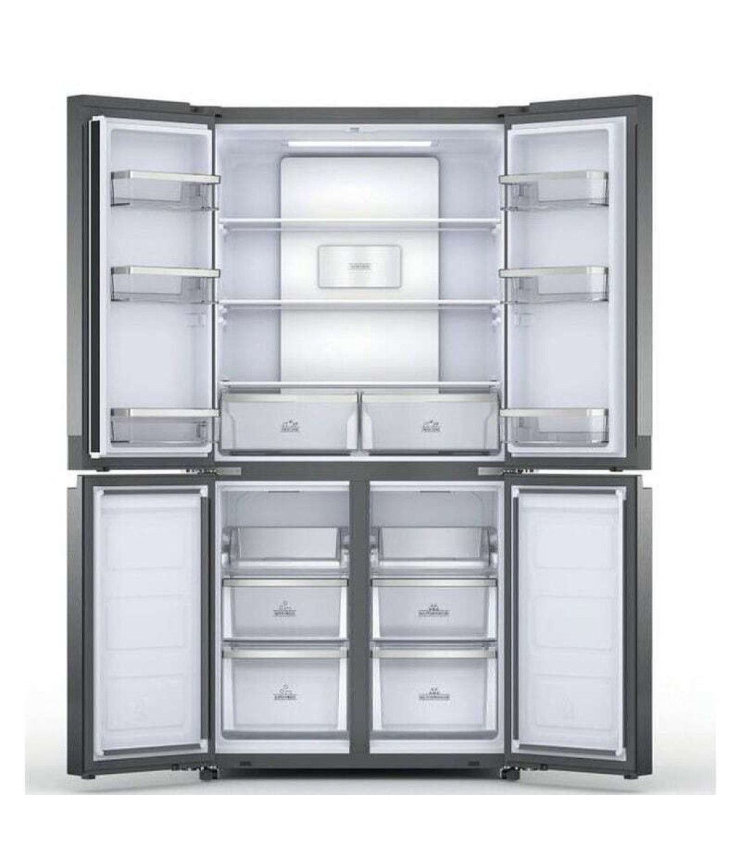  Hotpoint-Ariston Ψυγείο Ντουλάπα 631lt Total NoFrost Υ187.4xΠ90.9xΒ69.8εκ. Ασημί HAQ9 E2L EF 