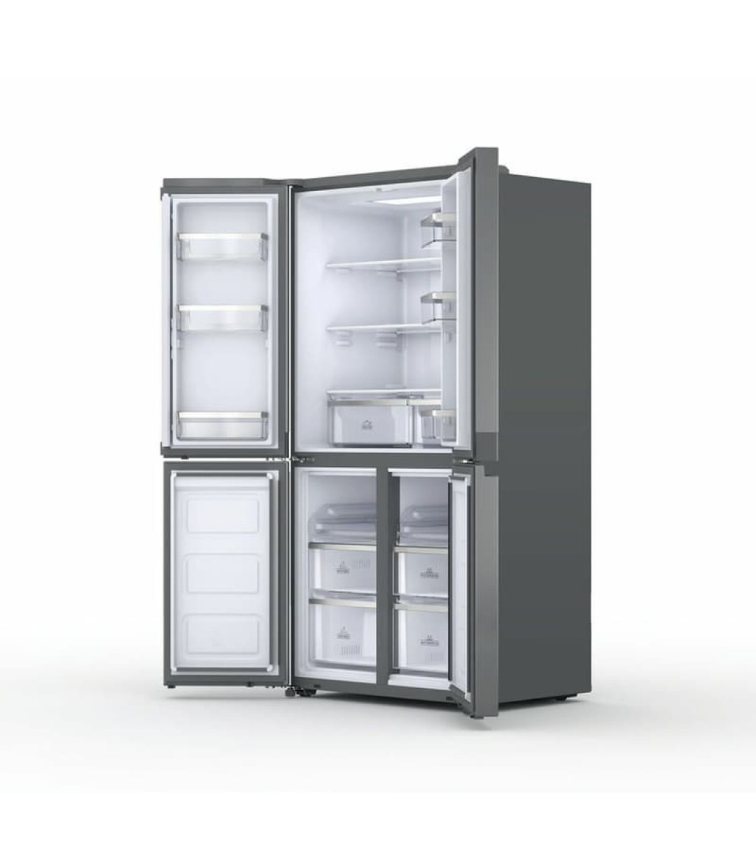 Hotpoint-Ariston Ψυγείο Ντουλάπα 631lt Total NoFrost Υ187.4xΠ90.9xΒ69.8εκ. Ασημί HAQ9 E2L EF 