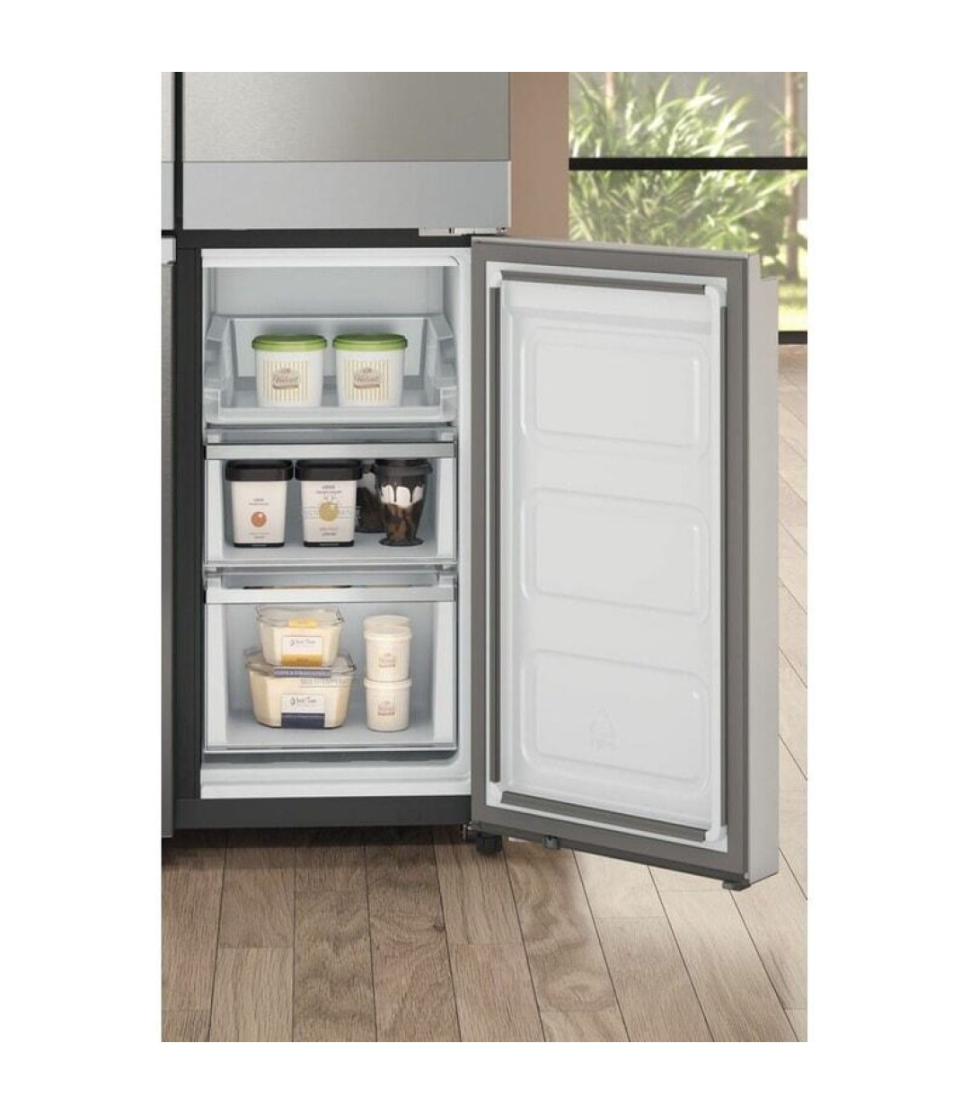  Hotpoint-Ariston Ψυγείο Ντουλάπα 631lt Total NoFrost Υ187.4xΠ90.9xΒ69.8εκ. Ασημί HAQ9 E2L EF 