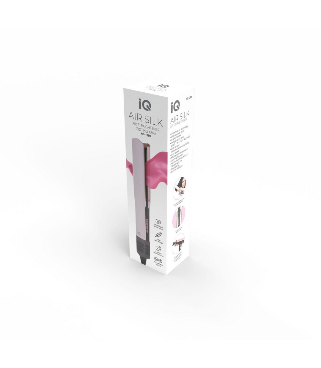  IQ HD-1290 Air Silk Ισιωτικό Με Αέρα 1200W 