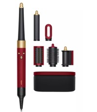 Dyson HS08 Airwrap i.d. Straight + Wavy Ηλεκτρική Βούρτσα με Αέρα για Ίσιωμα και Μπούκλες 1300W Red Velvet/Gold 