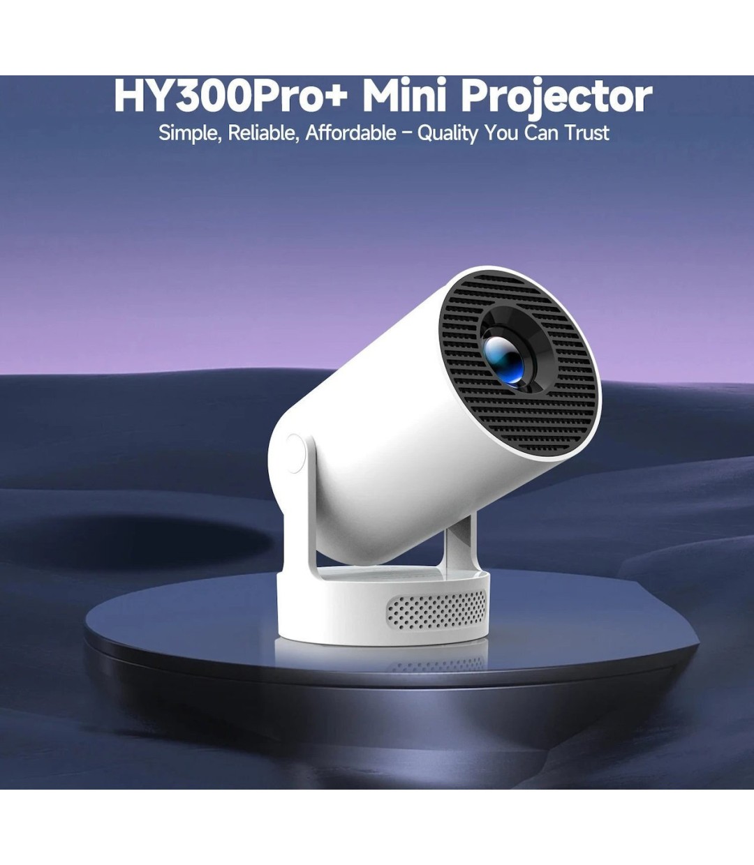  Magcubic HY300 Pro+ Mini Projector LCD HD με Wi-Fi και Ενσωματωμένα Ηχεία 