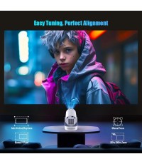  Magcubic HY300 Pro+ Mini Projector LCD HD με Wi-Fi και Ενσωματωμένα Ηχεία 