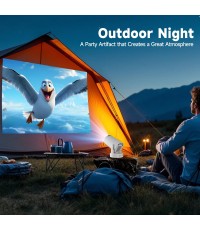  Magcubic HY300 Pro+ Mini Projector LCD HD με Wi-Fi και Ενσωματωμένα Ηχεία 