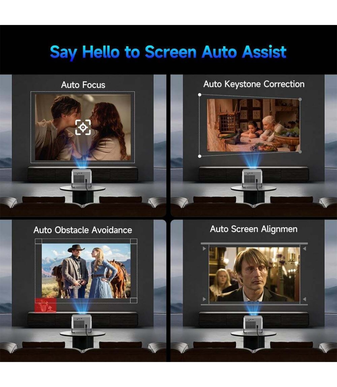  Magcubic HY350GT Mini Projector LCD Full HD Λάμπας LED με Wi-Fi και Ενσωματωμένα Ηχεία 