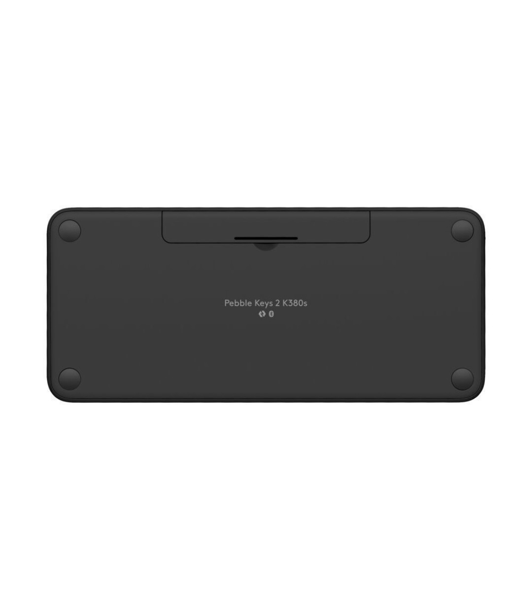 Logitech Pebble Keys 2 K380s Ασύρματο Bluetooth Πληκτρολόγιο International English Γκρι