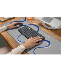 Logitech Pebble Keys 2 K380s Ασύρματο Bluetooth Πληκτρολόγιο International English Γκρι